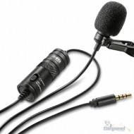 Microfone Boya BY-M1 condensador omnidirecional preto